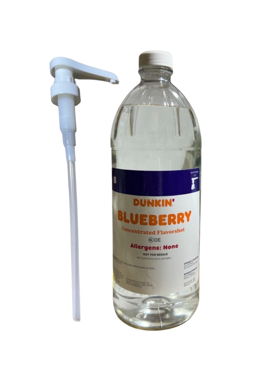 Dunkin Donuts Unsweetened Blueberry Flavor Shot 30oz Bottle ...